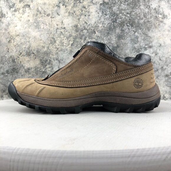 Timberland Women's Size 6.5M Canard Brown Genuine Leather Front Zip Ankle Boots - Picture 6 of 15